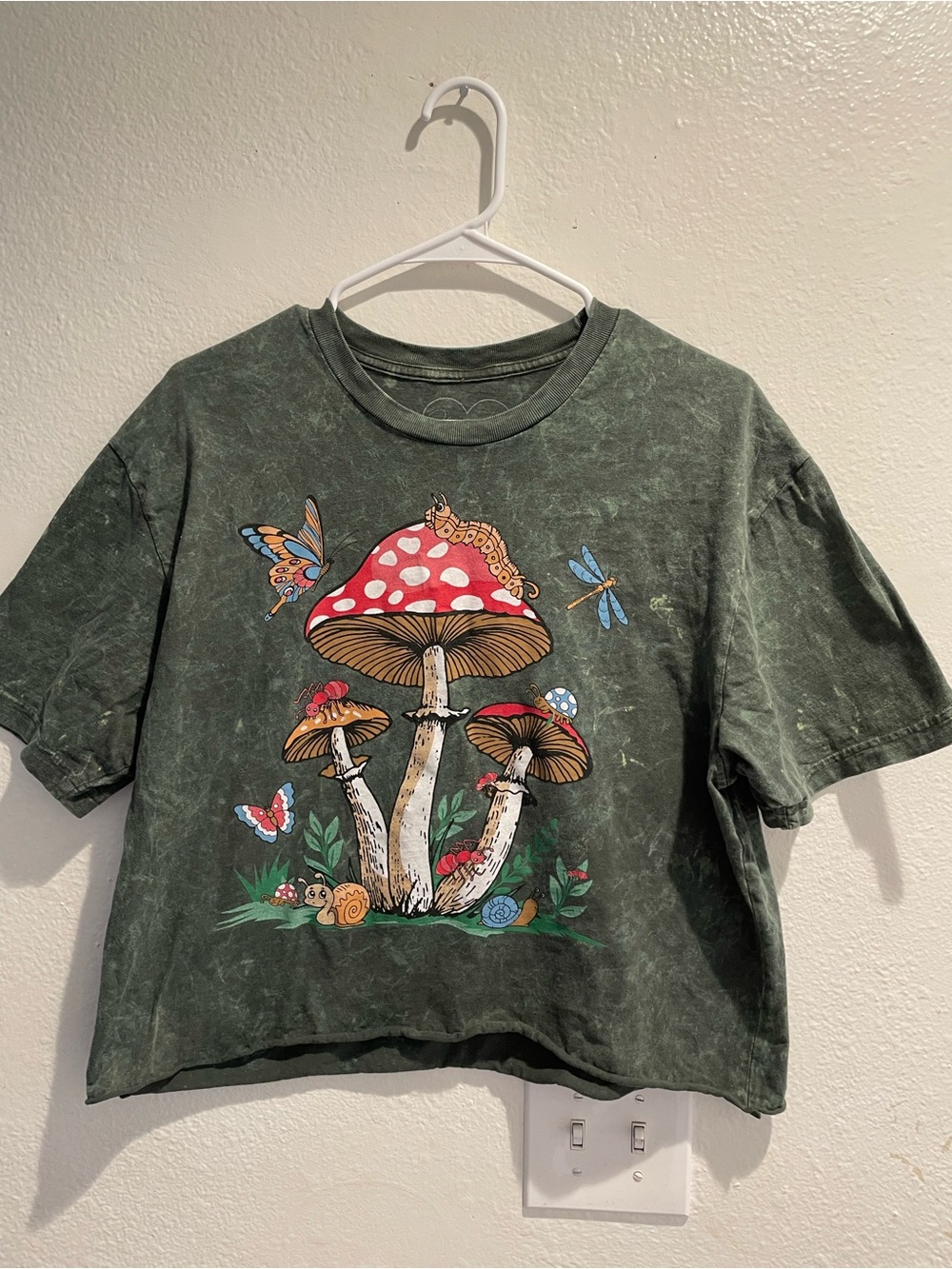 🍄 Obsessive Love Mushroom Graphic Crop Tee 🍄
